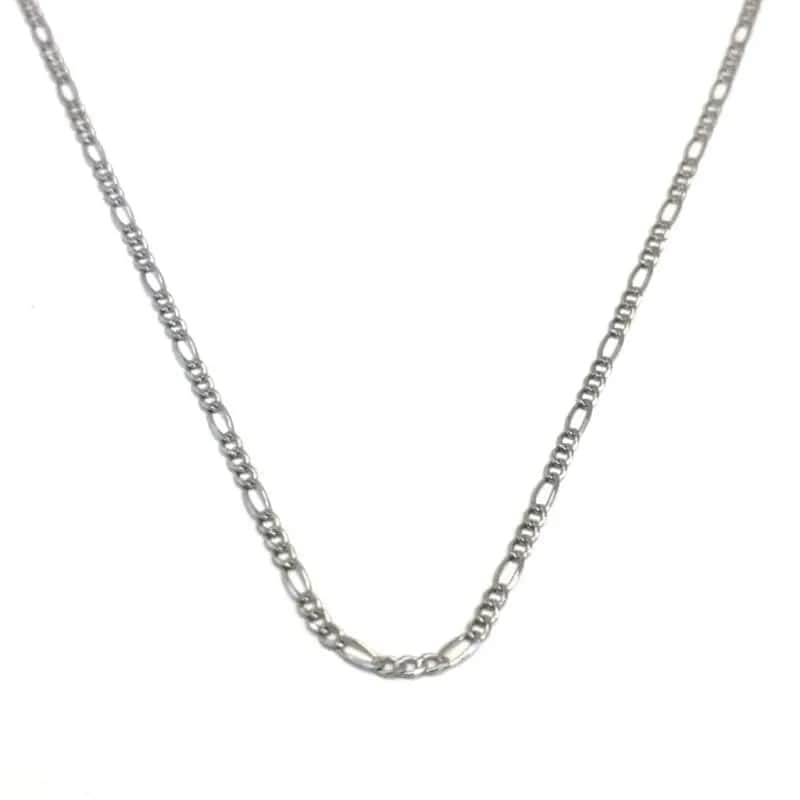 Cadena Figaro de plata (60 cm)